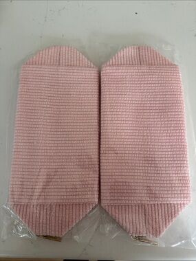 tarte Pink Ribbed Makeup Brush Pouch Set